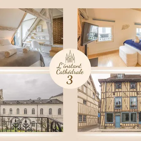 Lägenhet L'instant Cathedrale 3 - Hypercentre - 4 Personnes Troyes