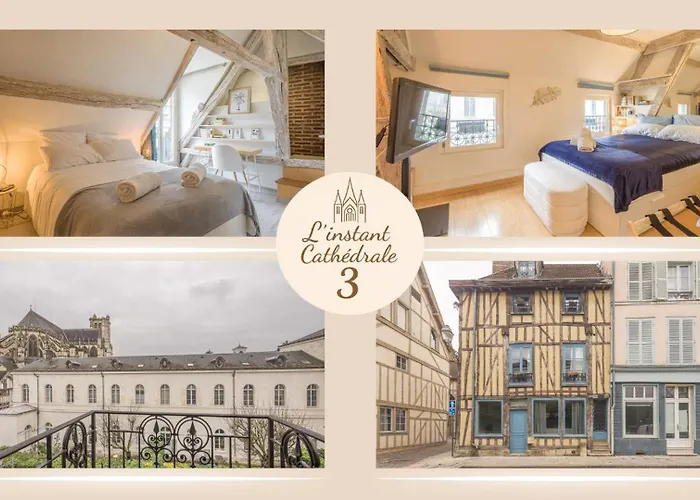 Lägenhet L'instant Cathedrale 3 - Hypercentre - 4 Personnes Troyes